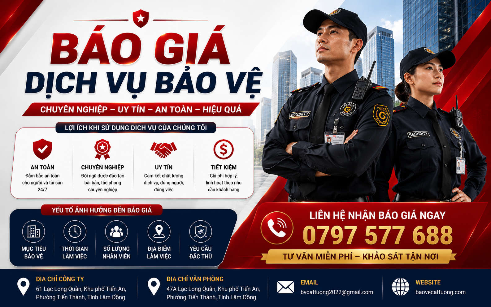 Công ty Bảo vệ Cát Tường cung cấp dịch vụ bảo vệ uy tín