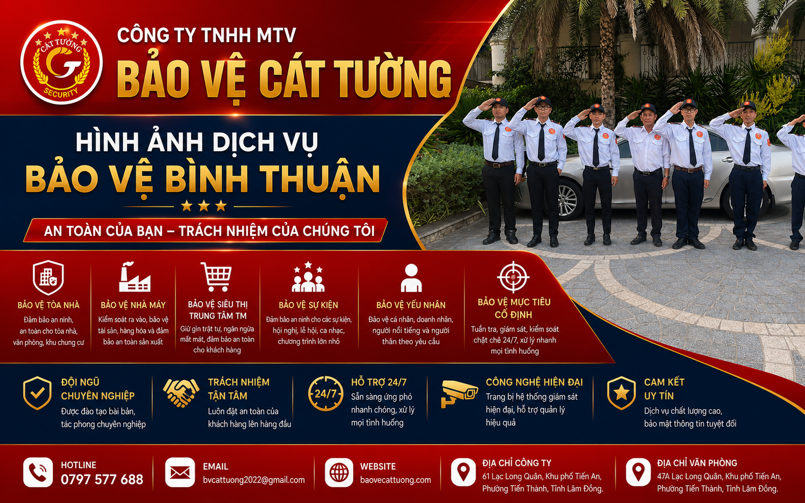 Nhân viên bảo vệ thực hiện nhiệm vụ tại nhà máy